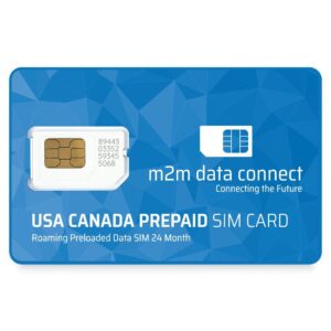 USA Canada Prepaid SIM Card Roaming Preloaded Data 24 Month